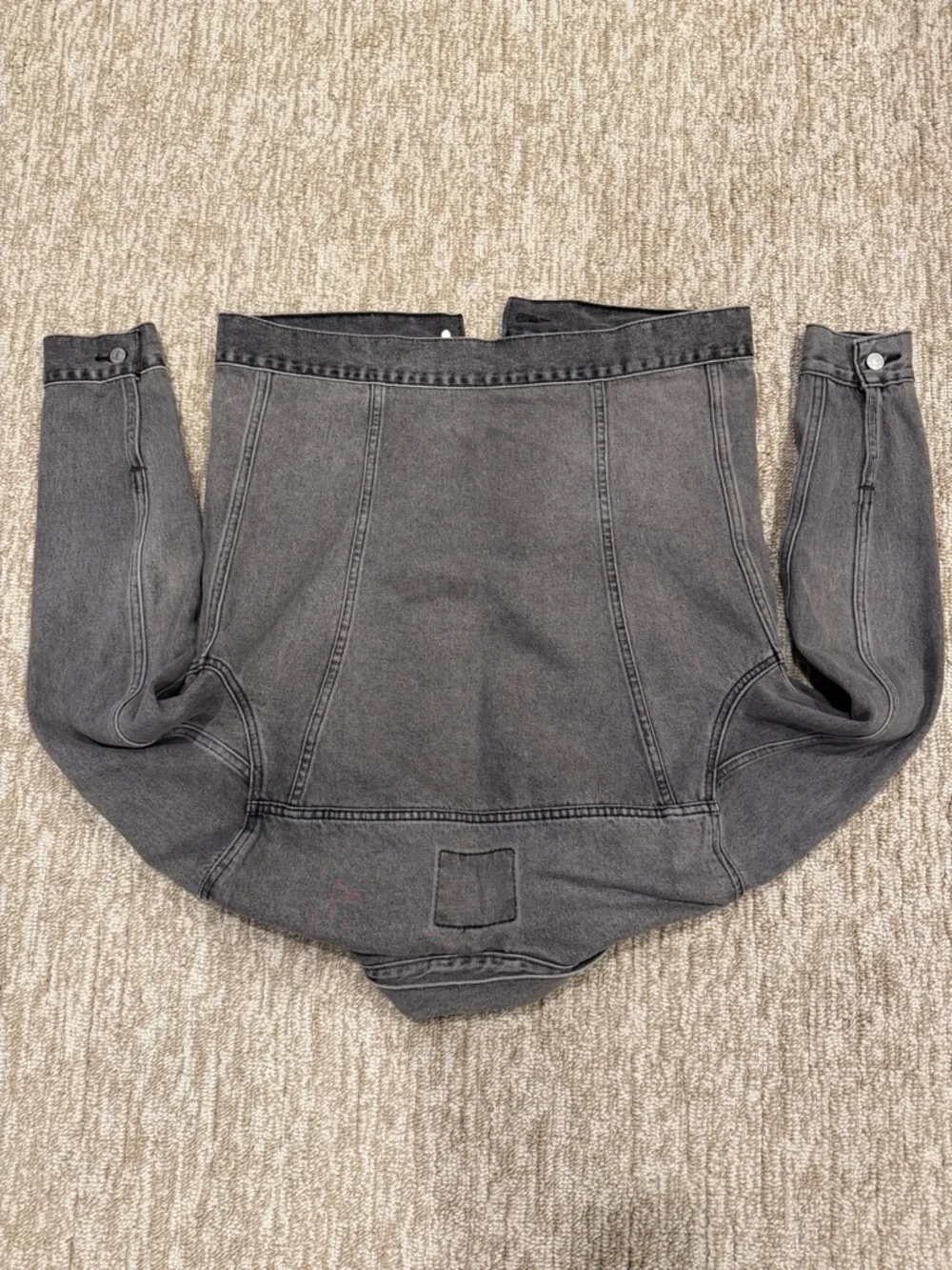 Levi's Black-Gray Denim Trucker Jacket - Men's - Picture 2 of 3